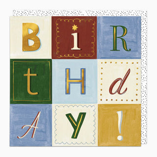 Big Check Birthday Card