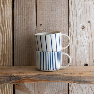 Yarrow Mug Brushed Indigo Blue Medium (Set of 2)