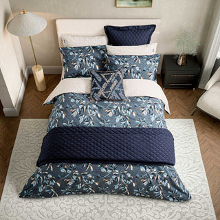 Albany Double Duvet Set Denim Blue