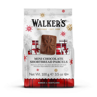 Festive Mini Choc Shortbread Parcels 100g