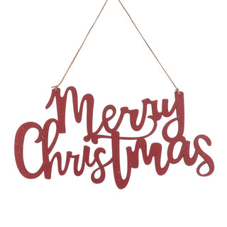 Wooden Merry Christmas Hanging Sign