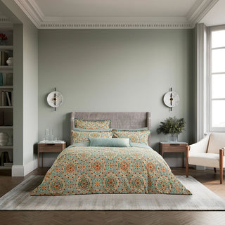 Addison Cover Set Super King Gold & Teal