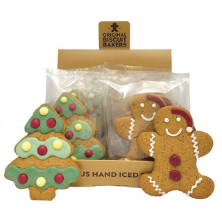 Christmas Tree & Santa Man Gingerbread Biscuits 40g