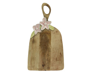 Mangowood Floral Design Chopping Board