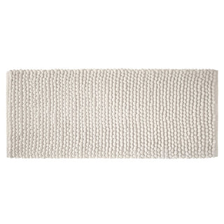 Aspen Bobble White Long Bath Runner