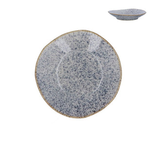 Blue Speckled Stoneware Plate 19cm