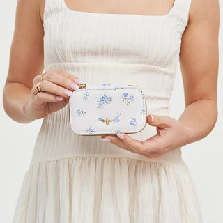 Floral Cream Jewellery Box