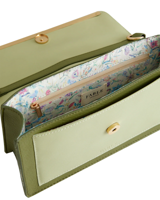 Embroidered Kingfisher Cross Body Bag