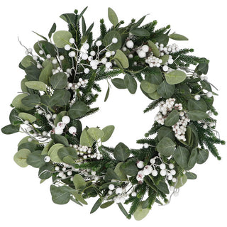 Eucalyptus with White Berries Wreath 60cm