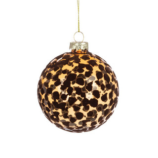 Glass Brown Aiyana Bauble 8cm