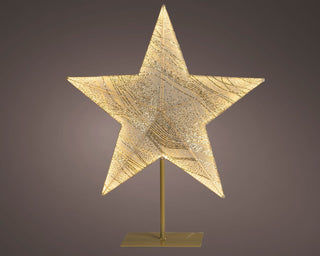 LED Fabric Star on Stand Ornament 68cm