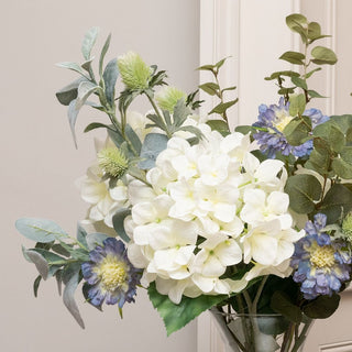 Elegant White Hydrangea Vase