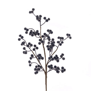 Frosted Blue Berry Spray 69cm