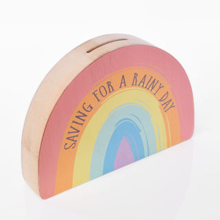 Saving For a Rainy Day Rainbow Money Box