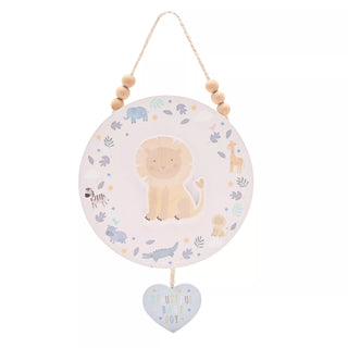 Petit Cheri Baby Boy Lion Round Plaque