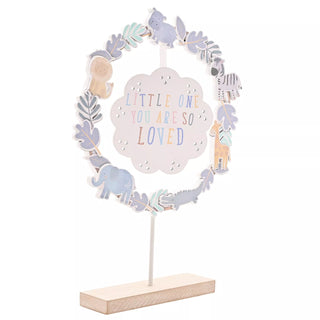 Petit Cheri "You Are So Loved" Standing Hoop Plaque