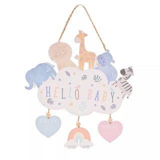 Petit Cheri Animal Birth Details Cloud Plaque