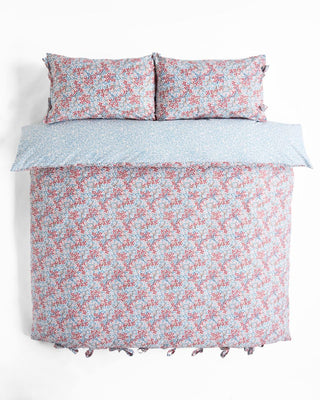 Clover Powder Blue/Madder King Duvet Cover Set