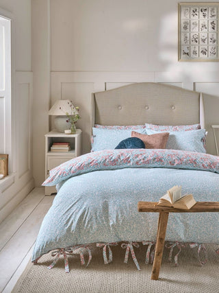 Clover Powder Blue/Madder King Duvet Cover Set