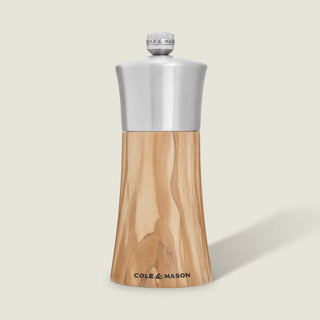 Bromley Olive Wood Pepper Mill