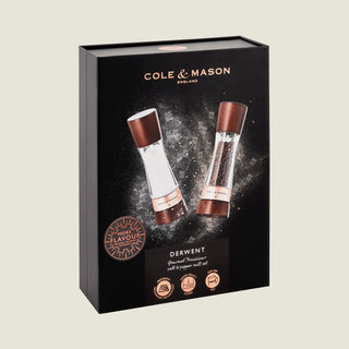 Derwent Chestnut Rose Gold Salt & Pepper Mills
