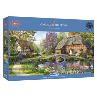 Cottage by the Brook (636) Jigsaw Puzzle
