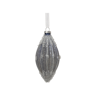 Blue Antique Finish with Beading Finial