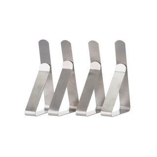 Stainless Steel Tablecloth Clips 4Pk