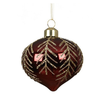Gloss Oxblood Gold Glitter Branch Onion