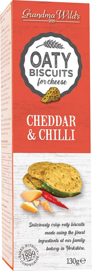 Cheese & Chilli Oaty Biscuits 130g
