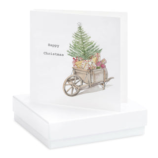 Christmas Barrow Boxed Sterling Silver Jewellery Earring Card