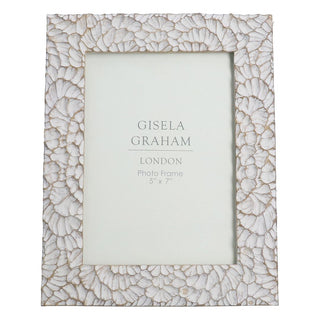 Taupe Frill Resin Picture Frame 5x7"
