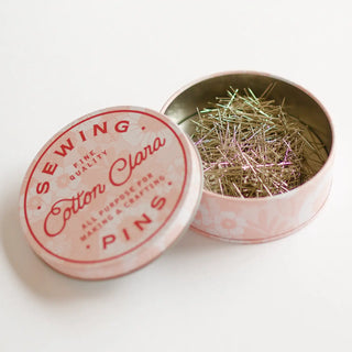 Retro Floral Pin Tin