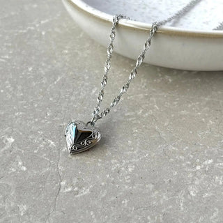 Tarnish Resistant Heart Locket Necklace