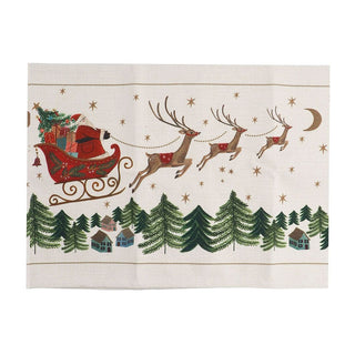 Nostalgia Sleigh Fabric Table Runner 140cm