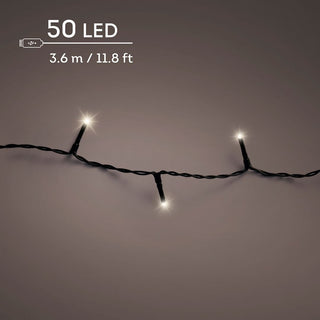 LED Duracharge Basic Lights Multi Fuction Twinkle 50LED Warm White