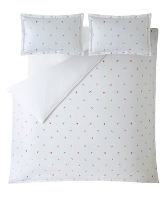Daisy Embroidery Multi Double Duvet Cover Set