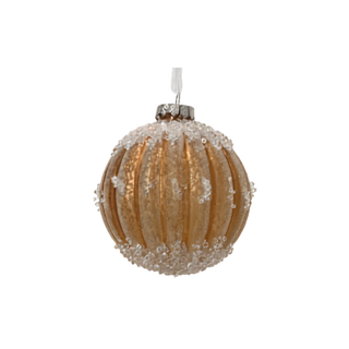 Caramel Brown Antique Finish with Beading Bauble