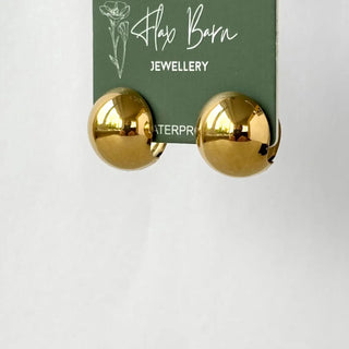Tarnish Resistant Wrap Around Orb Gold Studs