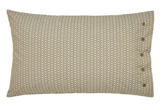 Avero Standard Pillowcase Pair Deep Teal/ Tan