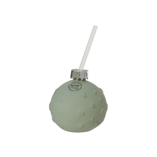 Green with Embossed Stars Drinking Jar