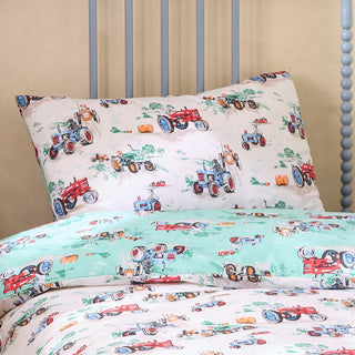 Vintage Tractors Single Duvet Set