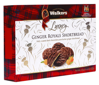 Walkers Shortbread Dark Chocolate Ginger Royals 150g