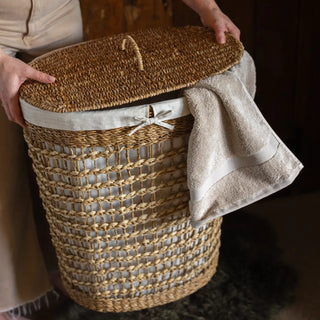 Sangu Seagrass Laundry Basket Sml