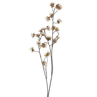 Antique Cream Mini Morning Glory Branch 60cm