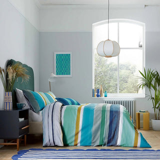 Carrie Single Duvet Cover Set Blue