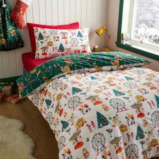 Christmas Fairground Double Duvet Set