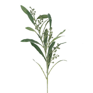 Green Leaf with Berries Spray 80cm