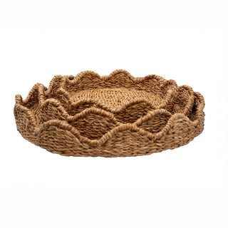 Bangali Scallop Lidded Storage Basket - Set of 3