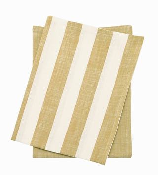 Wide Stripe Tablecloth Honeydew